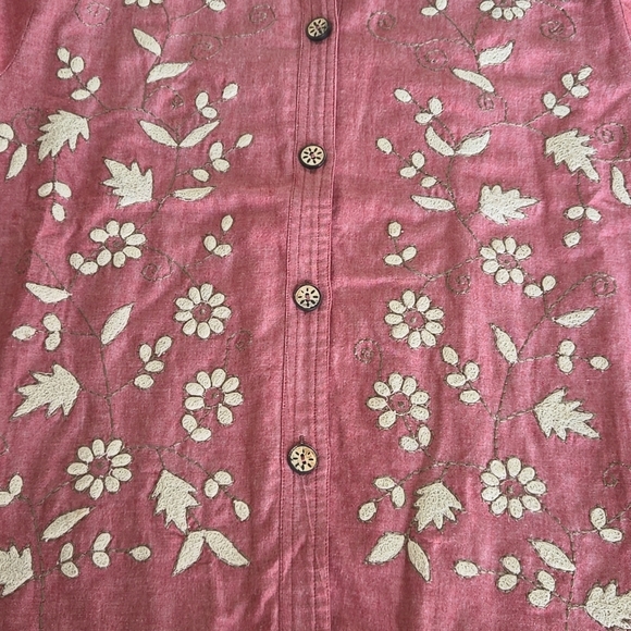 Coldwater Creek Embroidered Shirt Jacket - Picture 3 of 9